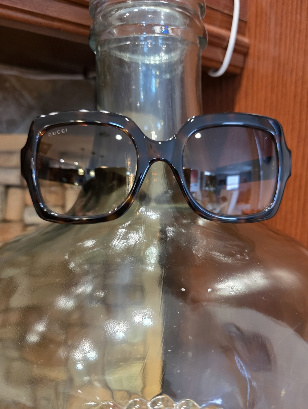 Gucci Tortoise Square Sunglasses